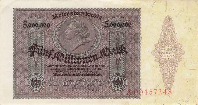 5 Millionen Mark 1923
